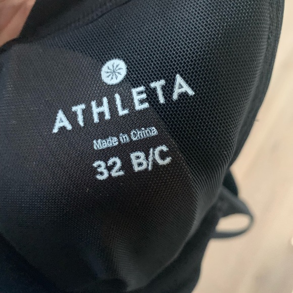 ATHLETA Black Twister Tankini Swim Top 32B/C - Picture 4 of 6